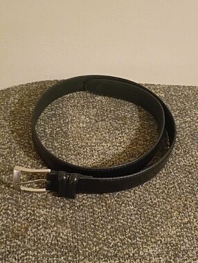 Men's Florsheim Classic Black Leather Belt Size 38